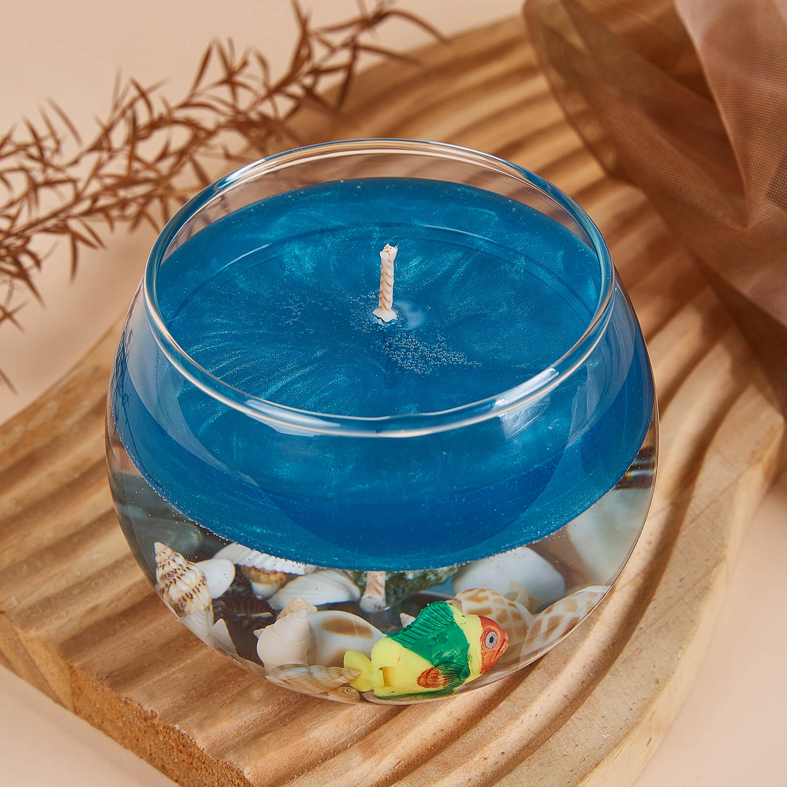 Ocean Serenity Candle Kit | DIY Coastal-Inspired Scented Gel Candle