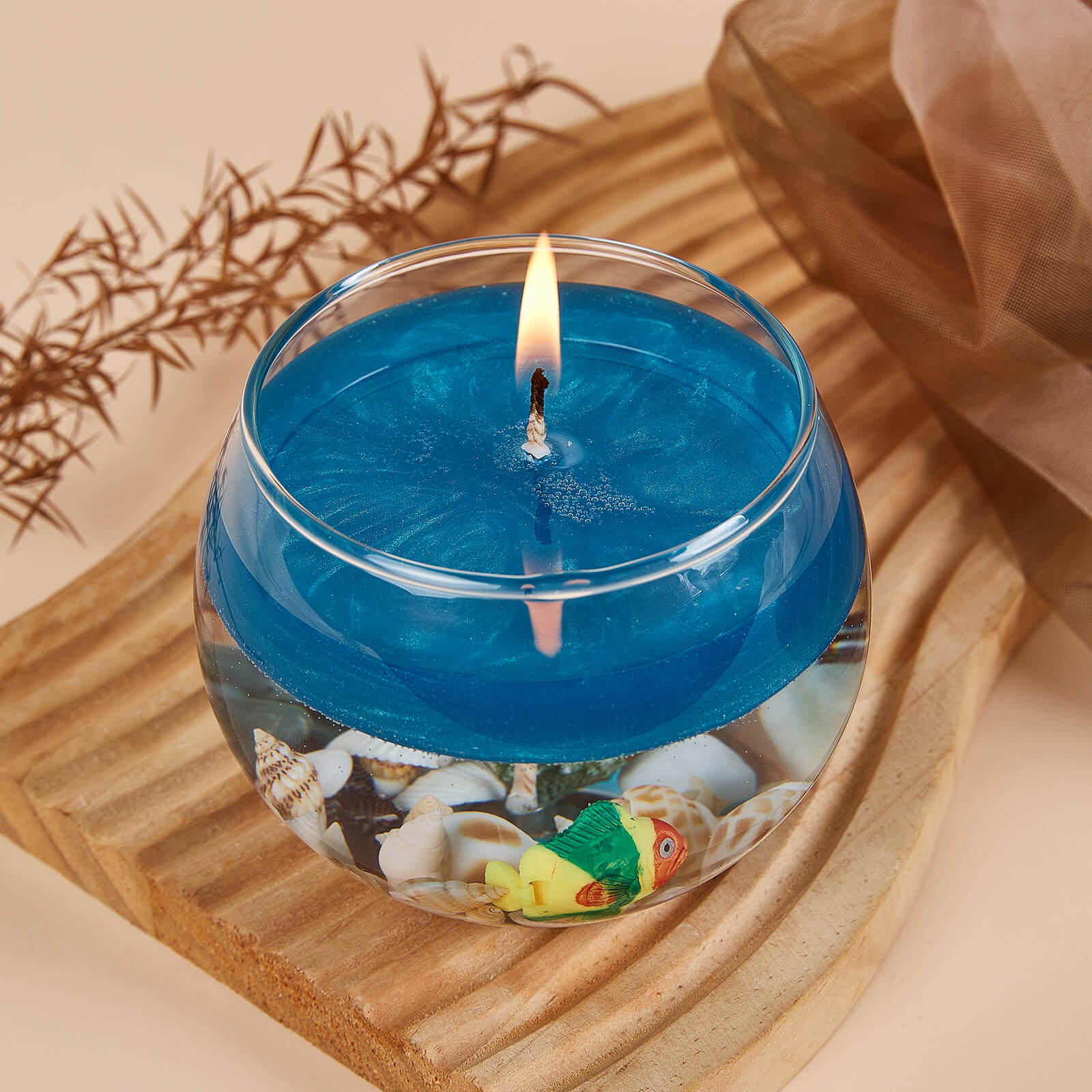 Ocean Serenity Candle Kit | DIY Coastal-Inspired Scented Gel Candle