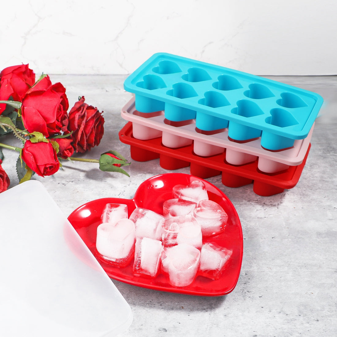 10-Cavity Heart Candle Mold – BPA-Free Silicone for Mini Wax Sample Making