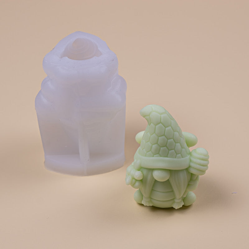 Faceless Santa Candle Mold - Christmas Silicone DIY for Table Decor &amp; Tree Ornaments