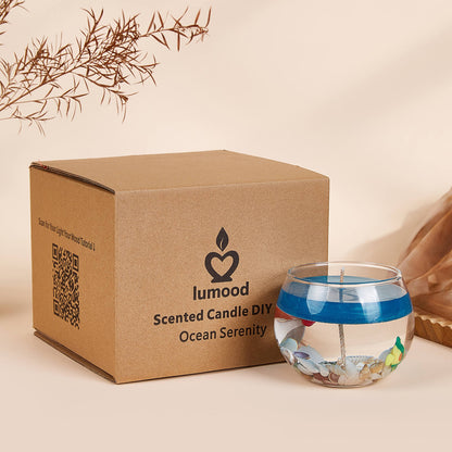Ocean Serenity Candle Kit | DIY Coastal-Inspired Scented Gel Candle