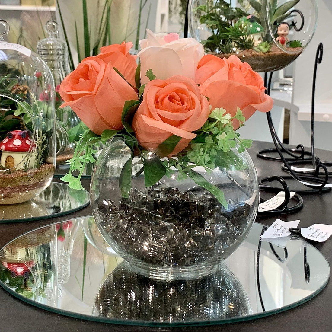 Glass Candle Holder – Romantic Dinner &amp; Birthday Party Decor, Elegant Table Centerpiece
