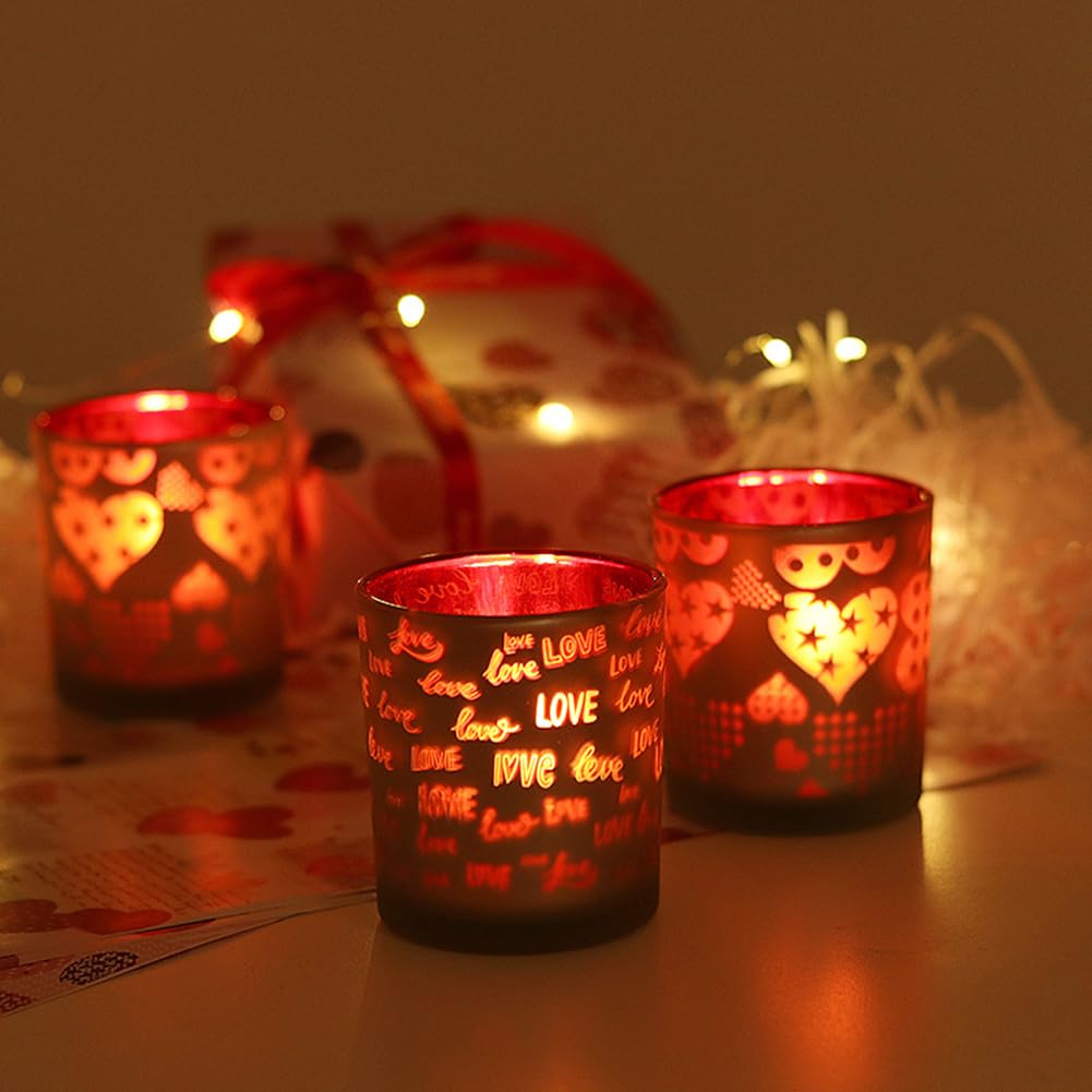Heart Letter Candle Cup – Romantic Love &amp; Celebration Vibes, Valentine’s Day &amp; Wedding Dinner Decor