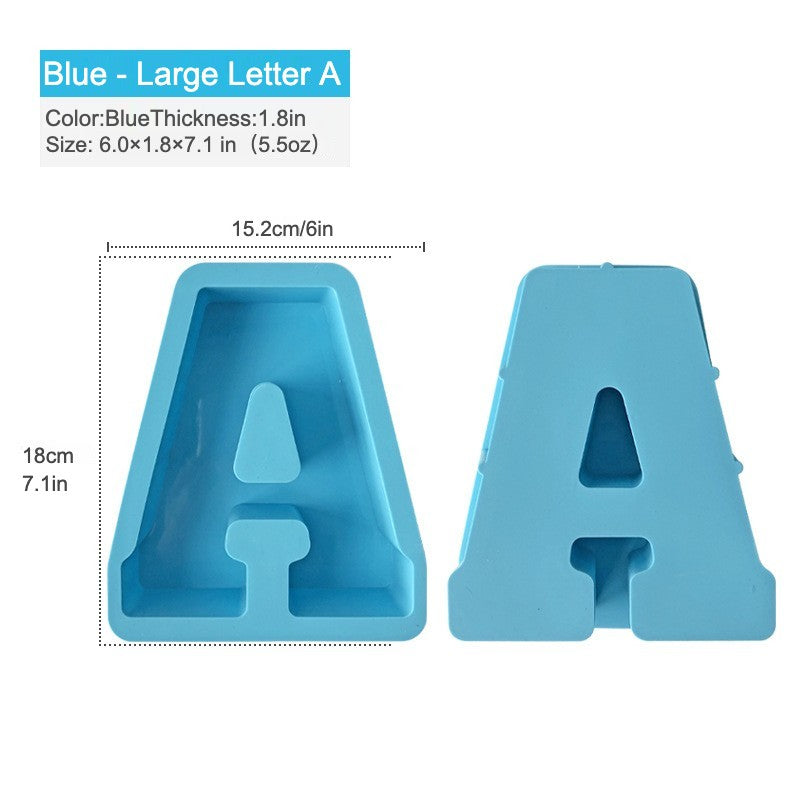 Large Alphabet Candle Mold - Custom Phrase Silicone Mold for Events &amp; Aromatherapy