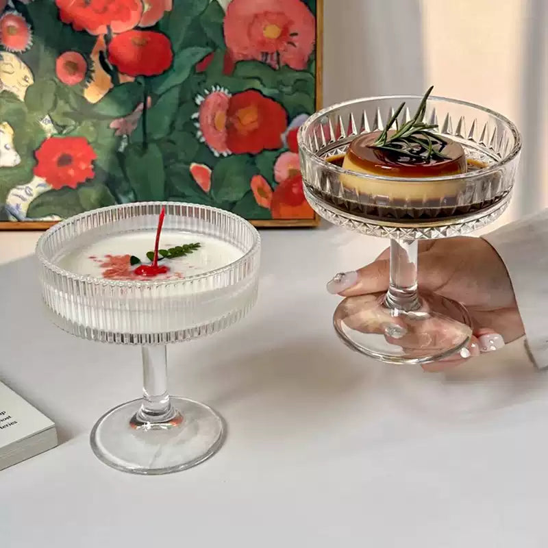 Martini Glass Candle Holder – Elegant Dessert &amp; Cocktail Container, Romantic Dinner &amp; Spa Ambience